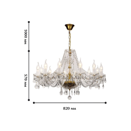 картинка Хрустальная люстра Monreal 1735-12P от магазина BTSvet