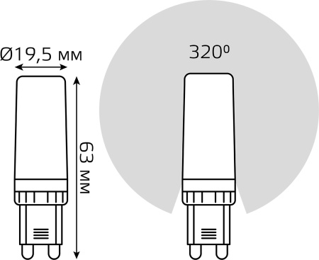 картинка Лампочка светодиодная 107309106 от магазина BTSvet