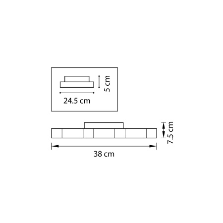 картинка Потолочный светодиодный светильник FAVO 750074 от магазина BTSvet