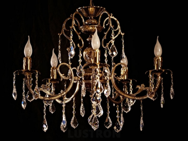 картинка Подвесная люстра 8888/5 PB Leaf crystal от магазина BTSvet