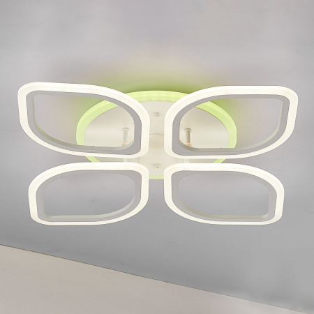 картинка Потолочная люстра светодиодная с пультом и управлением смартфоном регулировкой цветовой температуры и яркости RGB Ромби Смарт CL236A140E от магазина BTSvet