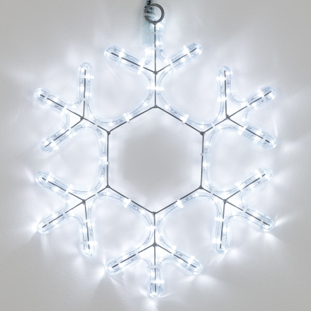 картинка Световая фигура светодиодная ARD-SNOWFLAKE-M7-450x375-108LED White (230V, 6.5W) (Ardecoled, IP65) 034249 от магазина BTSvet