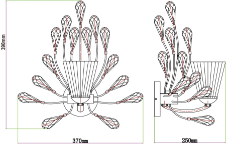 картинка Бра Летиция 343021701 от магазина BTSvet