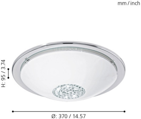 картинка Настенно-потолочный светодиодный светильник Giolina 93778 от магазина BTSvet