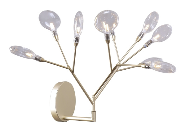 Бра светодиодное EVITA AP9 GOLD/TRANSPARENT