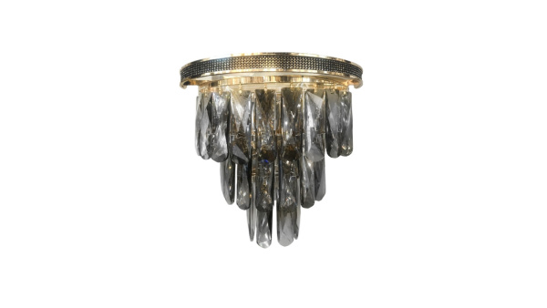 Настенный светильник хрустальный Chici  LDW 6002-3 GD+GY