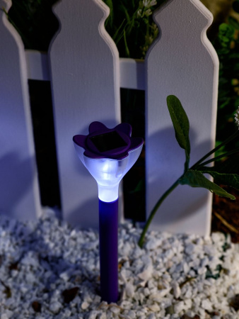 картинка Грунтовый светильник светодиодный на солнечных батареях USL-C-417/PT305 Purple crocus IP44 от магазина BTSvet