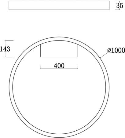 картинка Потолочный светильник светодиодный Rim MOD058CL-L65BS4K от магазина BTSvet