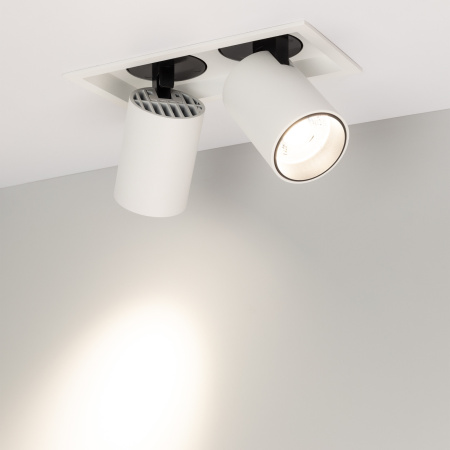 картинка LED спот встраиваемый LTD-PULL-S110x210-2x10W Day4000 (WH, 24 deg, 230V) (Arlight, IP20 Металл, 5 лет) 031361 от магазина BTSvet