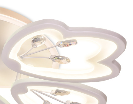 картинка Потолочная люстра светодиодная с пультом, регулировкой яркости, цветовой температуры и ночным режимом Acrylica FA510 от магазина BTSvet