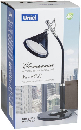 картинка Интерьерная настольная лампа TLD-569 Black/Led/400Lm/2700-5500K/Dimmer от магазина BTSvet