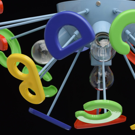 картинка Детский потолочный светильник с буквами Улыбка 365013705 от магазина BTSvet