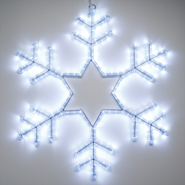 картинка Световая фигура светодиодная ARD-SNOWFLAKE-M4-750x750-324LED White (230V, 18W) (Ardecoled, IP65) 025307 от магазина BTSvet