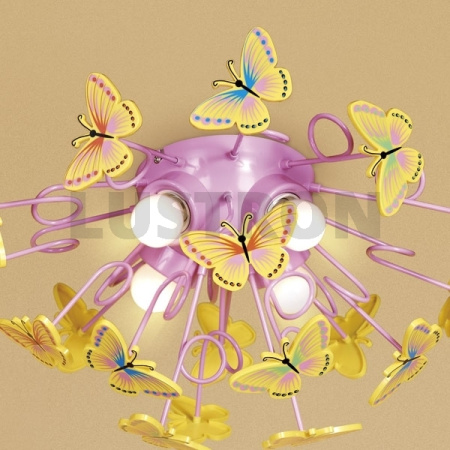 картинка Детская люстра для девочки с бабочками Babochki CL603142 от магазина BTSvet