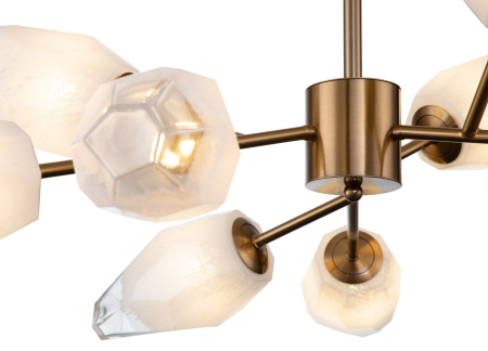 картинка Люстра потолочная на штанге Boccio V000004 (13003/9C Brass) от магазина BTSvet