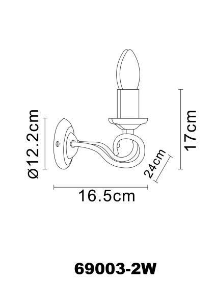 картинка Бра Truncatus 69003-2W от магазина BTSvet
