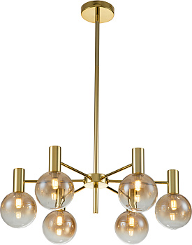 Люстра потолочная на штанге Collana V000220 (13015/6R Gold)