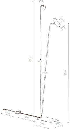 картинка Торшер с выключателем Nowodvorski Mono 7715 от магазина BTSvet
