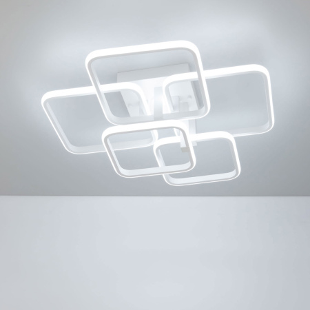 картинка Потолочная люстра светодиодная с пультом регулировкой яркости и цветовой температуры ночным режимом и таймером Бакстер CL230B150 от магазина BTSvet