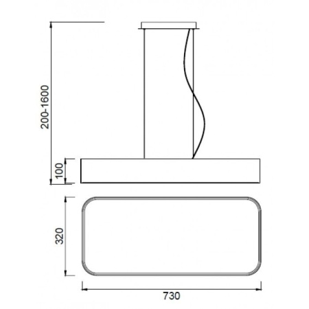 картинка Подвесной светодиодный светильник Cumbuco 5501+5517 от магазина BTSvet