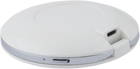 картинка Зеркало с подсветкой светодиодное с зарядкой от USB и выключателем ULK-F72 DIM/RECH WHITE от магазина BTSvet