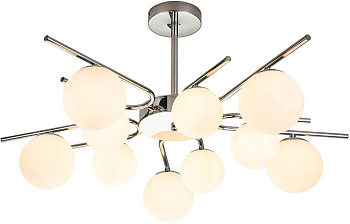 Потолочная люстра на штанге Sphere 642/10P E27*60W Silver
