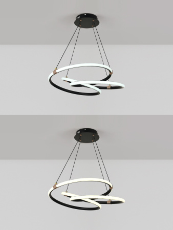 картинка Потолочная люстра светодиодная с управлением пультом смартфоном и голосом регулировкой цветовой температуры и яркости ночным режимом и таймером LED LAMPS 81291 от магазина BTSvet