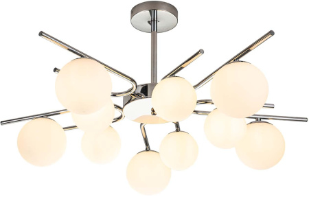 Потолочная люстра на штанге Sphere 642/10P E27*60W Silver