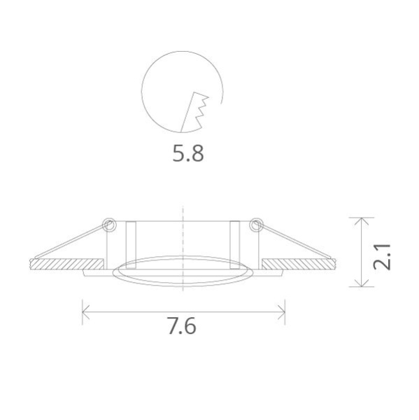 картинка Встраиваемый светильник Basic A2103PL-1WH от магазина BTSvet
