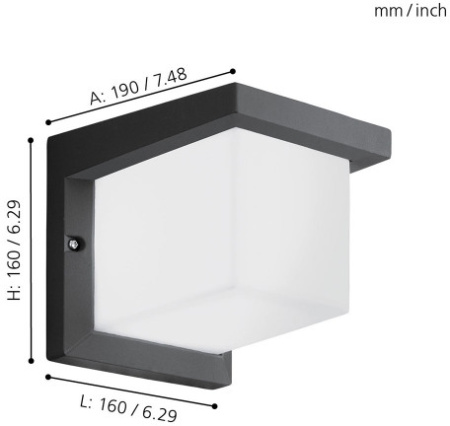 картинка Настенный светильник уличный Desella 1 95097 от магазина BTSvet