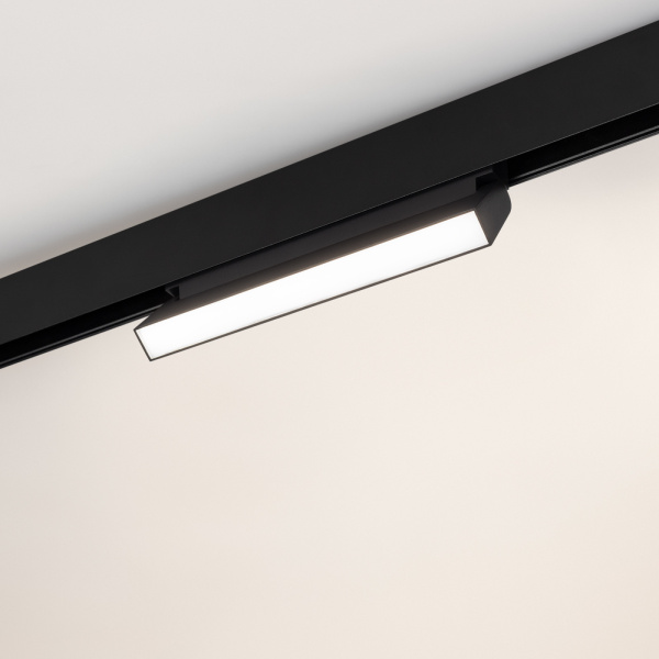 картинка Трековый светильник светодиодный MAG-ORIENT-FLAT-FOLD-S230-12W Day4000 (BK, 80 deg, 48V, DALI) (Arlight, IP20 Металл, 3 года) 034662 от магазина BTSvet