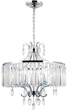 Люстра подвесная хрустальная Хром Инга CL335181