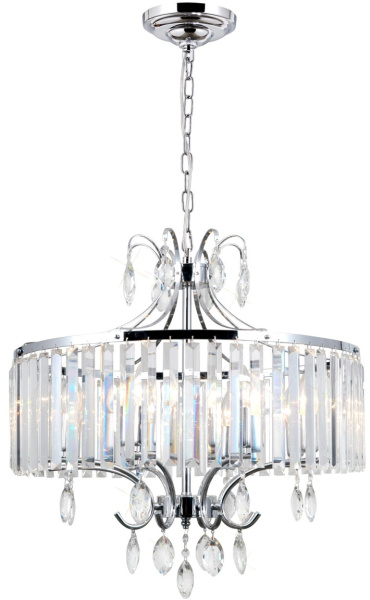 Люстра подвесная хрустальная Хром Инга CL335181