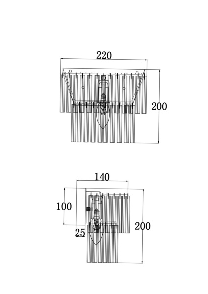 картинка Настенный светильник Colonne MOD093WL-01BS от магазина BTSvet