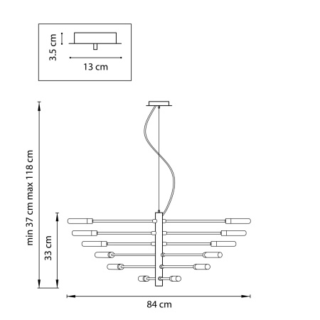 картинка Подвесная люстра Ragno 733127 от магазина BTSvet