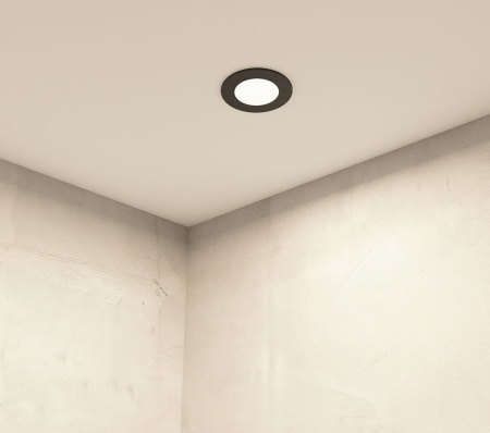 картинка Встраиваемый влагозащищенный светильник PORT DK3101-BK от магазина BTSvet