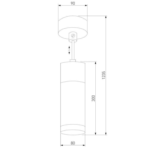 картинка Подвесной светильник Double Topper 50135/1 LED хром/черный от магазина BTSvet