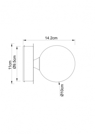 картинка Настенный светильник Aqua-bolla A5663AP-1CC от магазина BTSvet