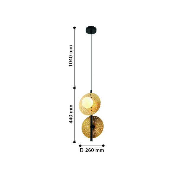 картинка Подвесной светильник Sonnenblume 2356-2P от магазина BTSvet