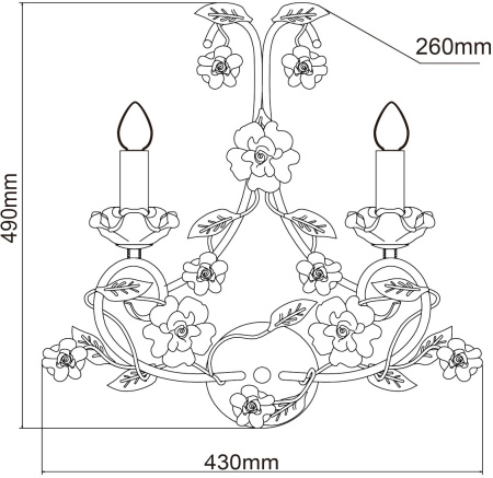 картинка Бра Сицилия 282022302 от магазина BTSvet