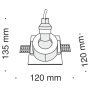 картинка Встраиваемый светильник Gyps DL001-1-01-W от магазина BTSvet
