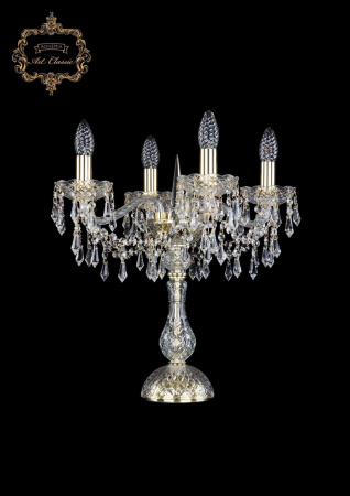 Хрустальная настольная лампа 12.23.4.141-45.Gd.Dr