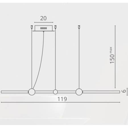 картинка Подвесной светильник светодиодный Amadeo 1123/04 SP-75 от магазина BTSvet
