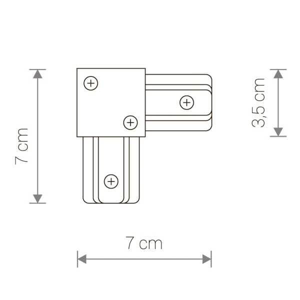 картинка Коннектор Profile L-connector 9456 от магазина BTSvet