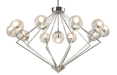картинка Подвесная люстра светодиодная FABRICIO SP11 CHROME/TRANSPARENTE от магазина BTSvet
