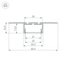 картинка Профиль PLS-LOCK-H15-T-HIDE-2000 (Arlight, Алюминий) 033688 от магазина BTSvet