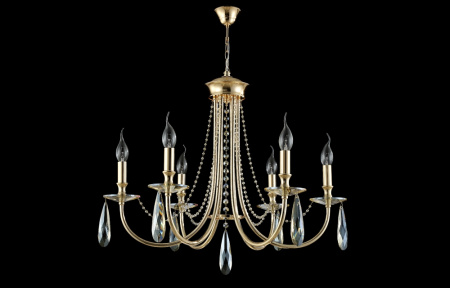 картинка Подвесная люстра VICTORIA SP6 GOLD/AMBER от магазина BTSvet