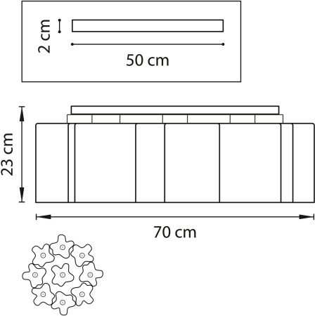 картинка Потолочная люстра Nubi 802097 от магазина BTSvet
