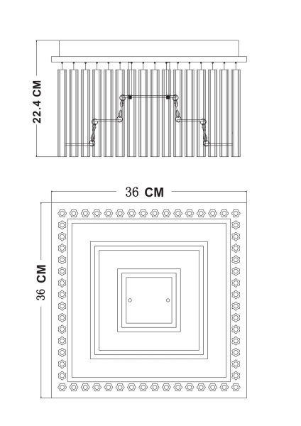 картинка Потолочный светодиодный светильник Vince 68567-21 от магазина BTSvet