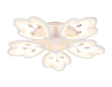 Потолочная люстра светодиодная с пультом, регулировкой яркости, цветовой температуры и ночным режимом Acrylica FA510